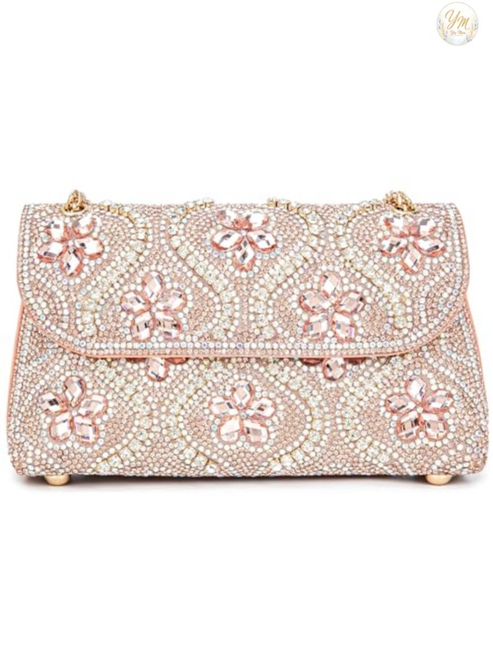 Rhinestone Evening Bag Crystal Chain Clutch Crossbody Shoulder Purse